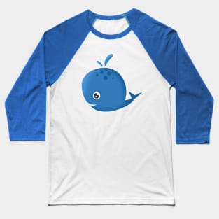 Cute Whale Baseball T-Shirt